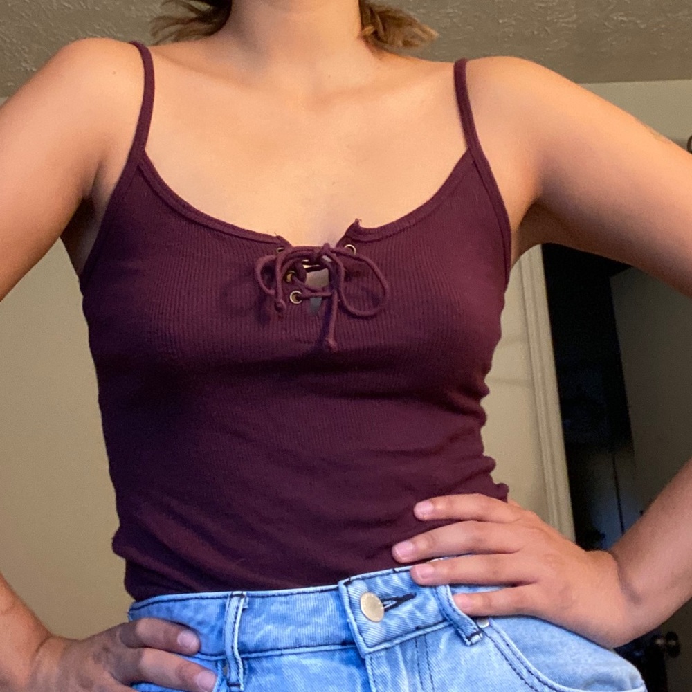 Keyhole Plum cami